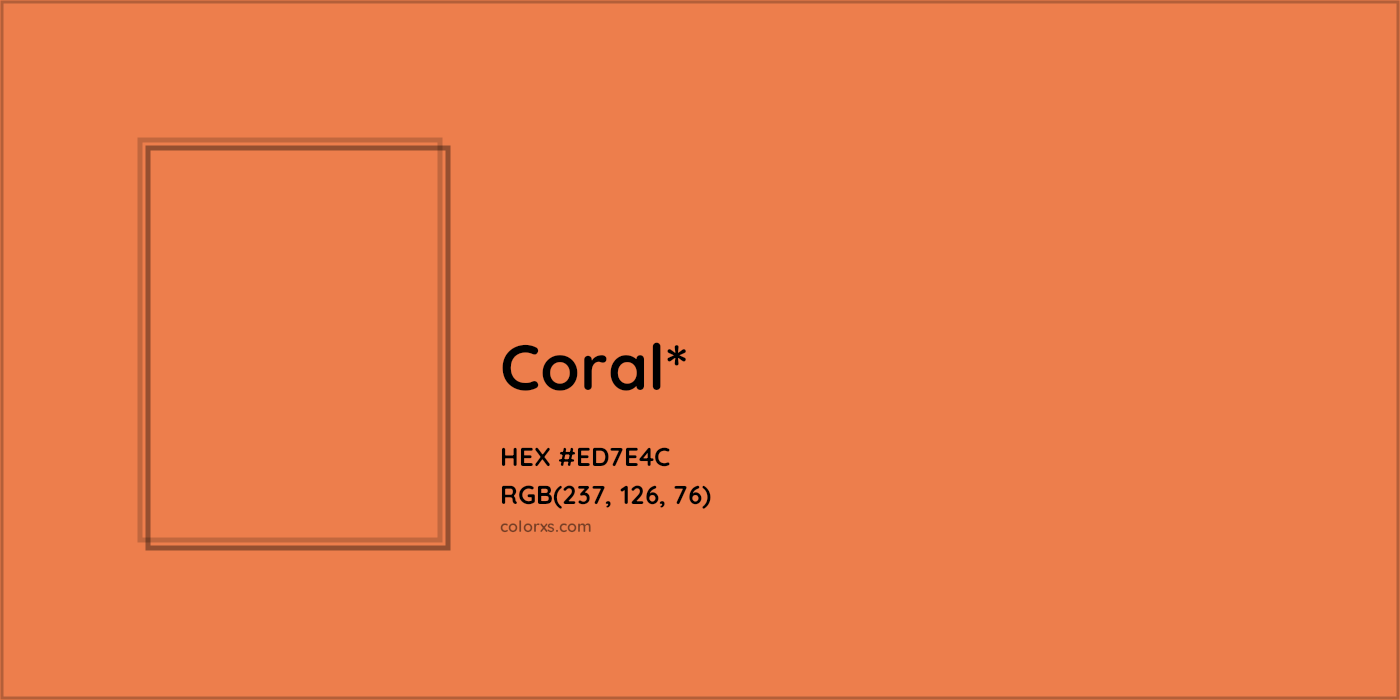 HEX #ED7E4C Color Name, Color Code, Palettes, Similar Paints, Images