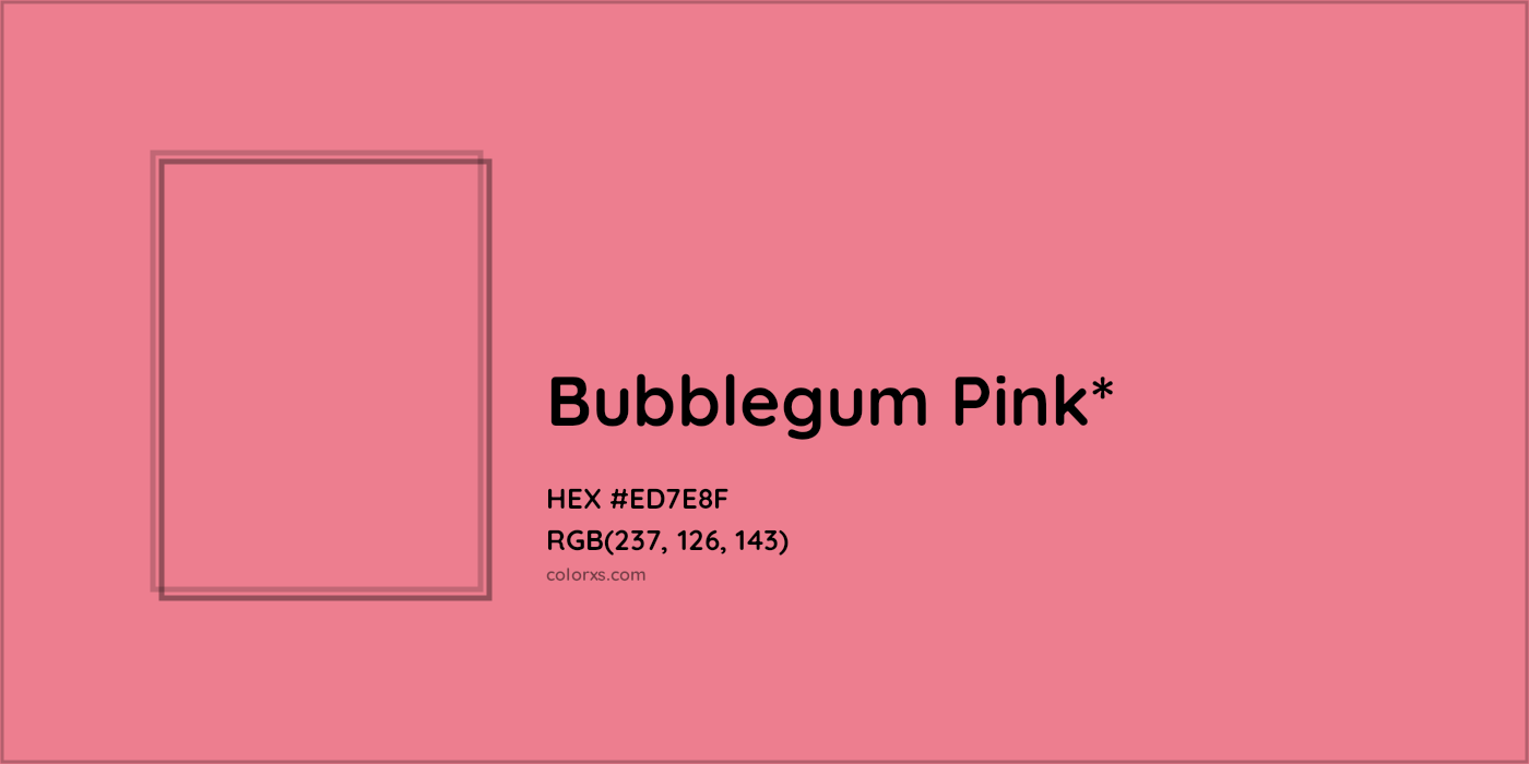 HEX #ED7E8F Color Name, Color Code, Palettes, Similar Paints, Images