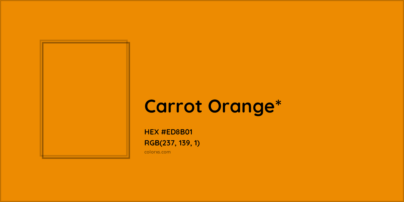 HEX #ED8B01 Color Name, Color Code, Palettes, Similar Paints, Images