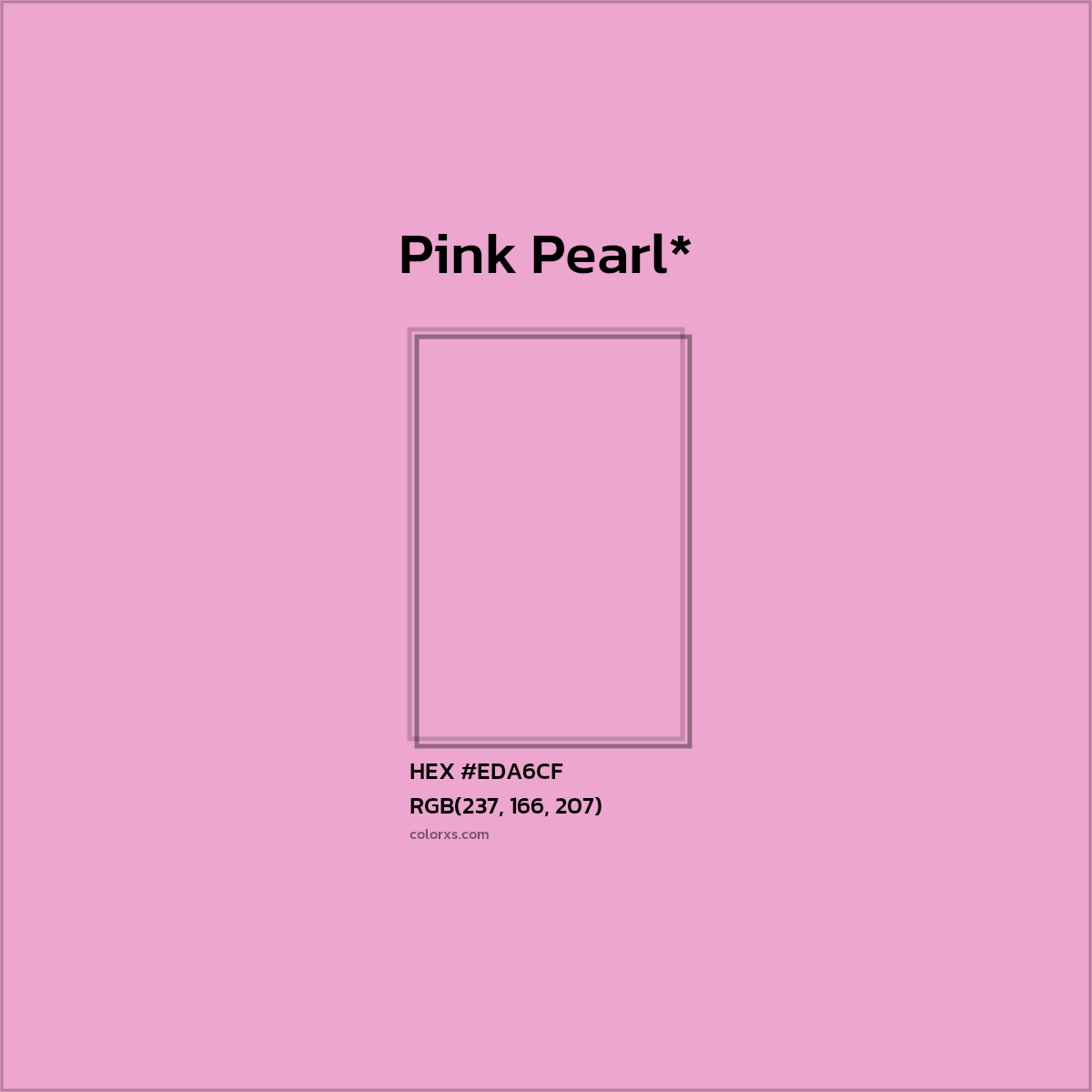 HEX #EDA6CF Color Name, Color Code, Palettes, Similar Paints, Images