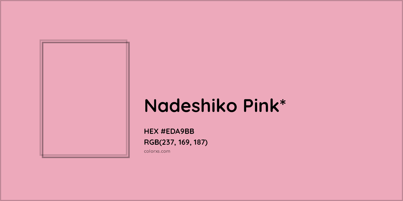 HEX #EDA9BB Color Name, Color Code, Palettes, Similar Paints, Images