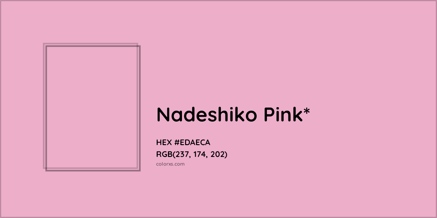 HEX #EDAECA Color Name, Color Code, Palettes, Similar Paints, Images