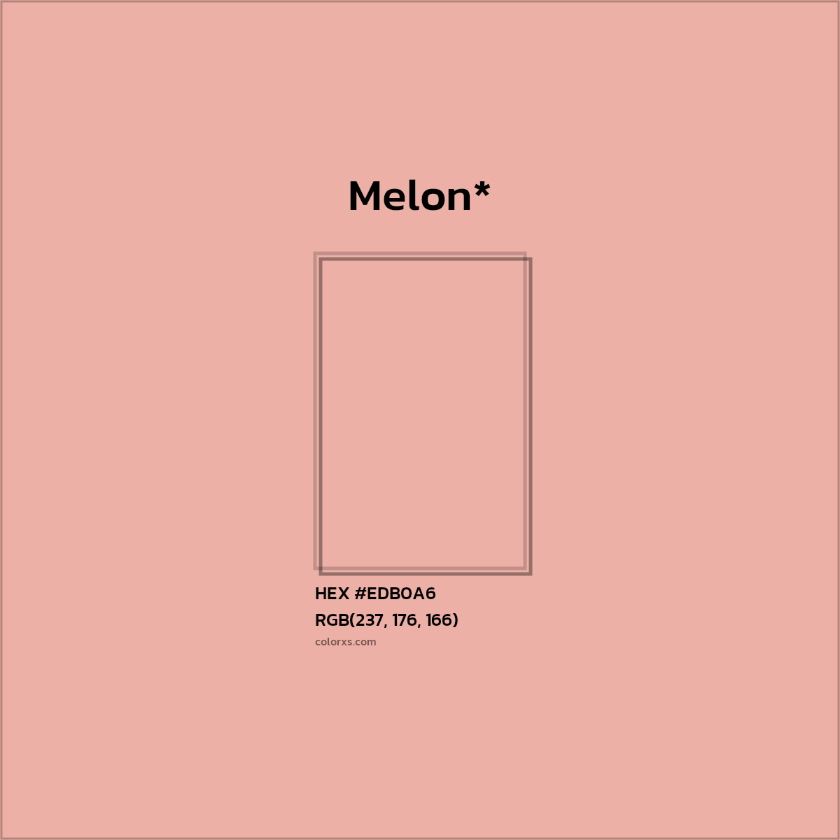 HEX #EDB0A6 Color Name, Color Code, Palettes, Similar Paints, Images