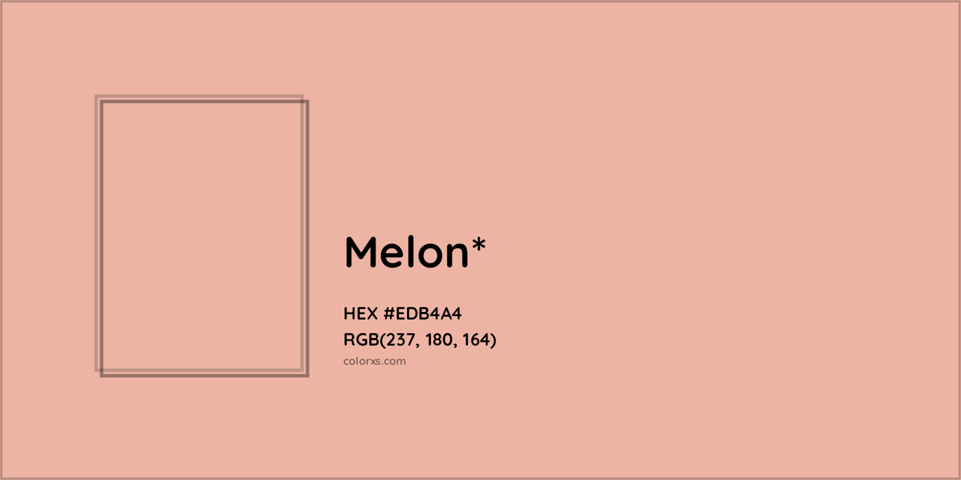 HEX #EDB4A4 Color Name, Color Code, Palettes, Similar Paints, Images