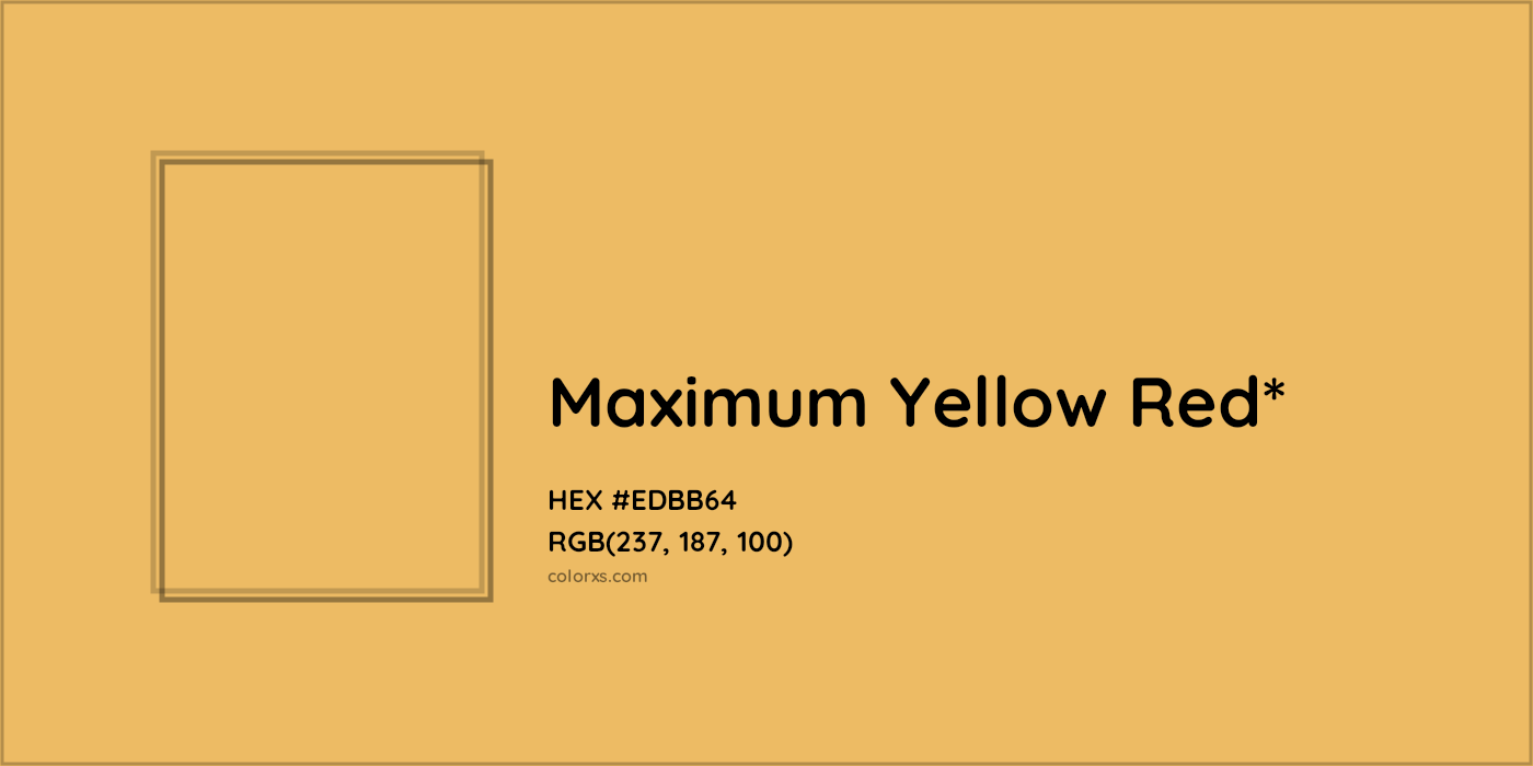 HEX #EDBB64 Color Name, Color Code, Palettes, Similar Paints, Images