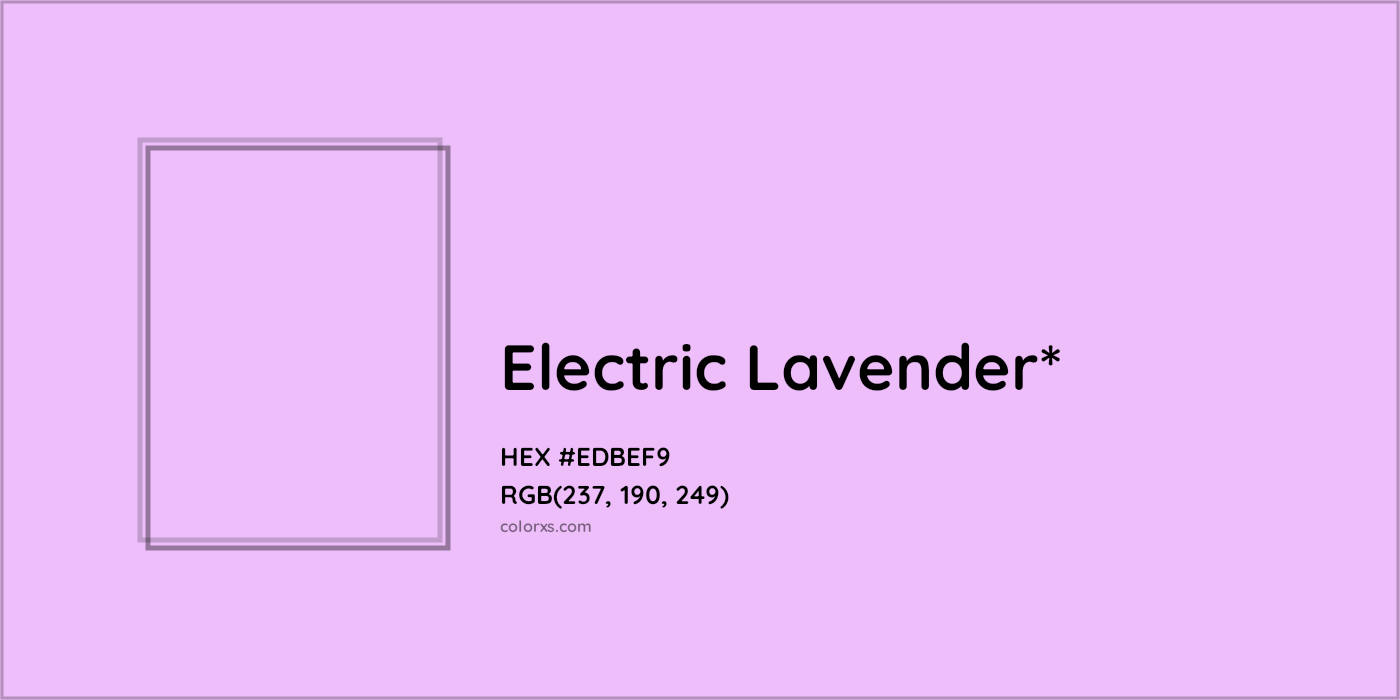 HEX #EDBEF9 Color Name, Color Code, Palettes, Similar Paints, Images