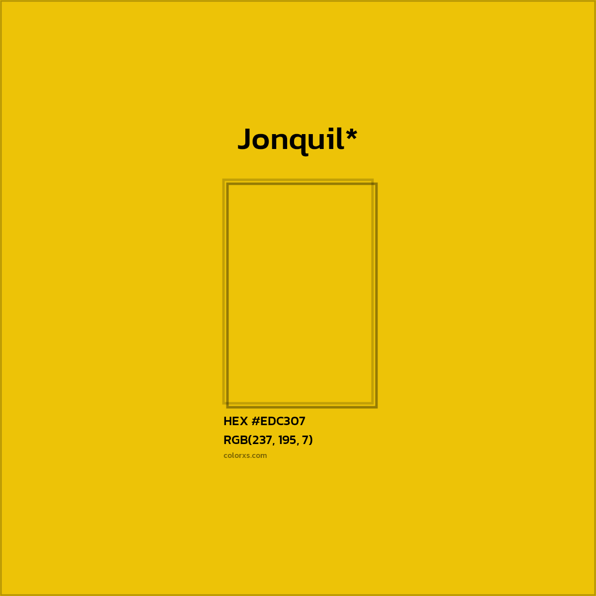 HEX #EDC307 Color Name, Color Code, Palettes, Similar Paints, Images