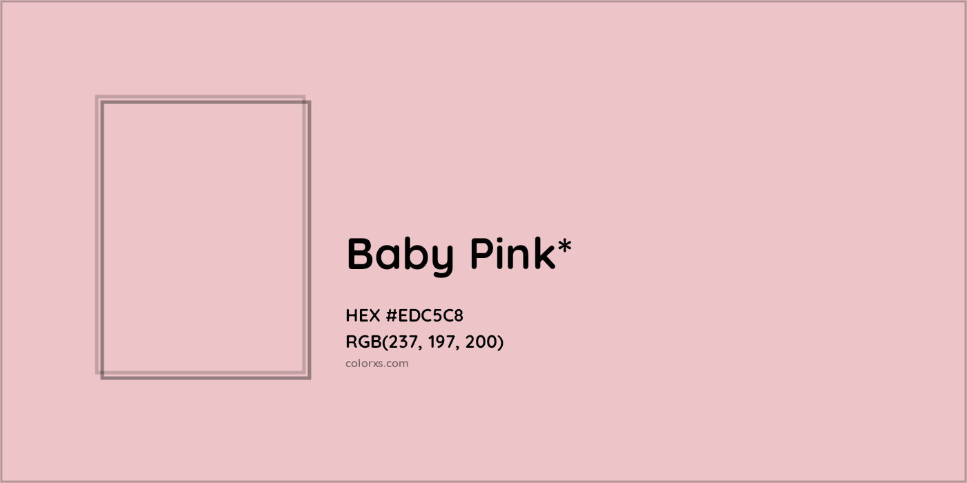 HEX #EDC5C8 Color Name, Color Code, Palettes, Similar Paints, Images