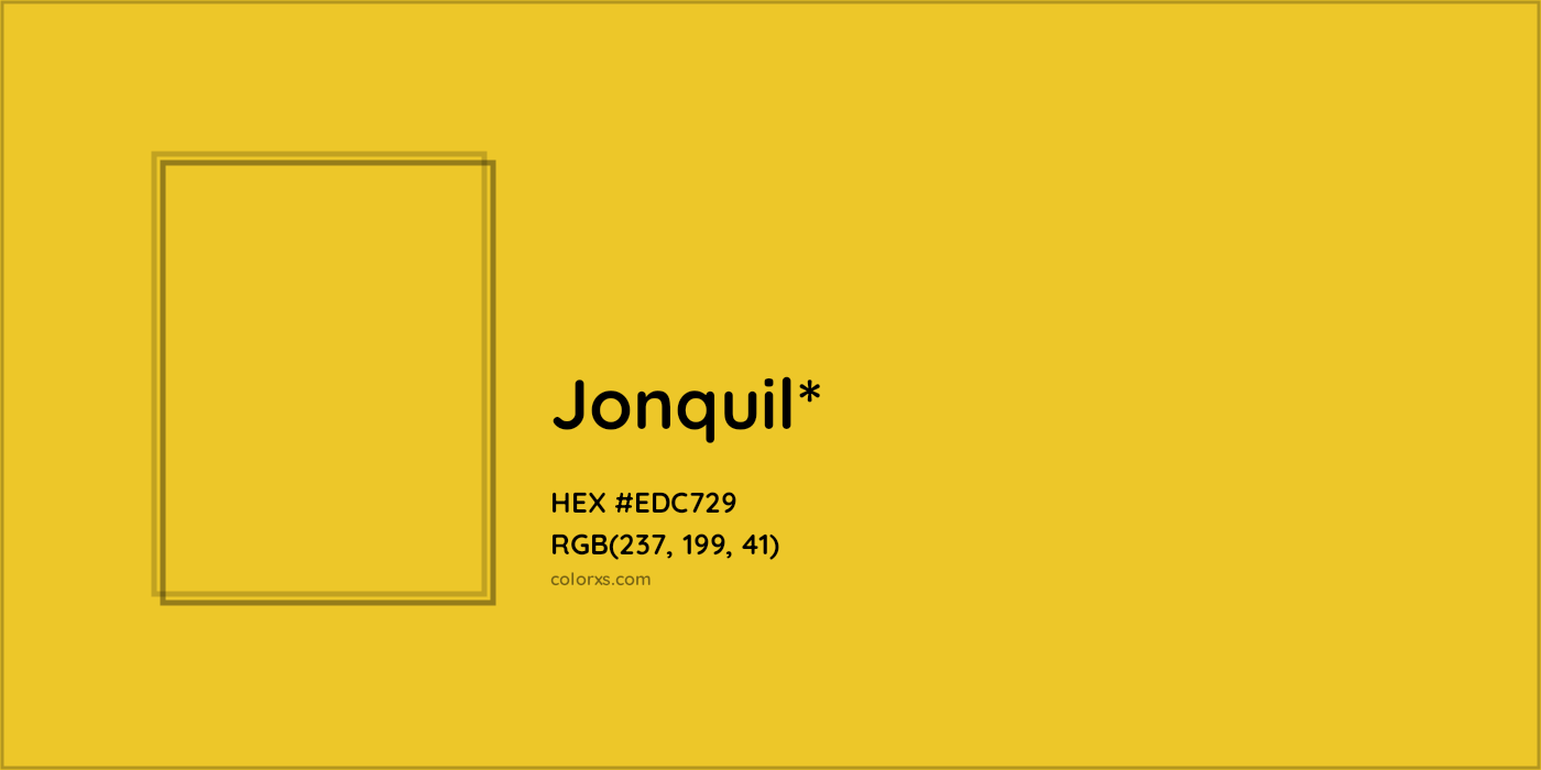 HEX #EDC729 Color Name, Color Code, Palettes, Similar Paints, Images