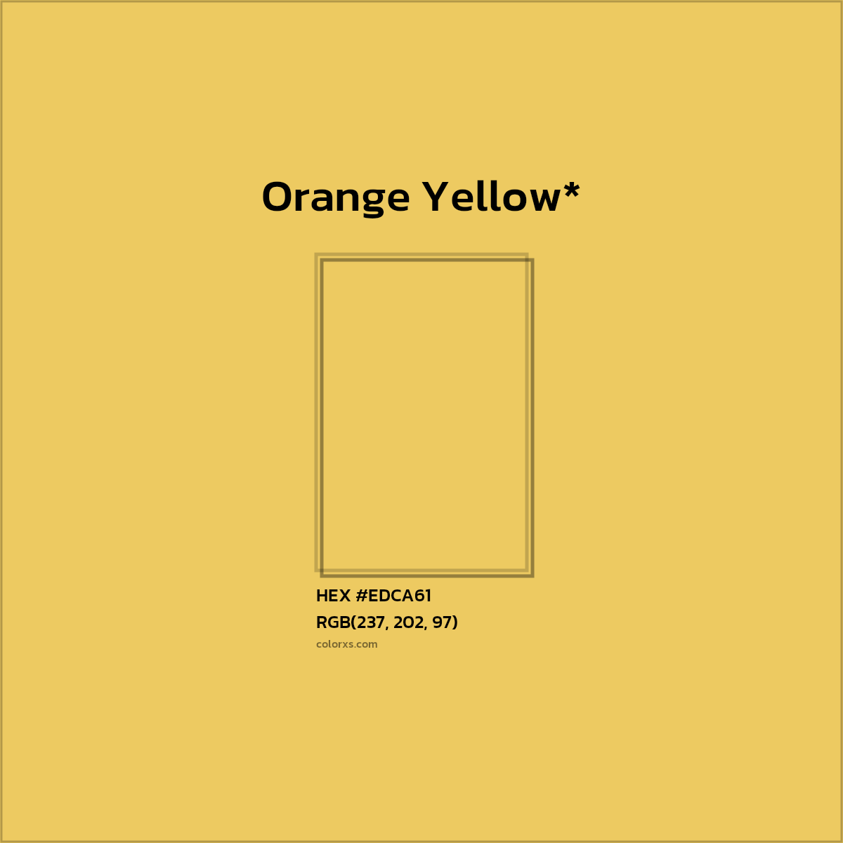 HEX #EDCA61 Color Name, Color Code, Palettes, Similar Paints, Images