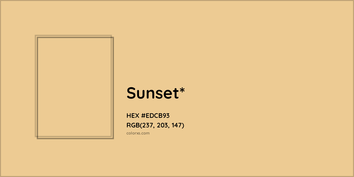 HEX #EDCB93 Color Name, Color Code, Palettes, Similar Paints, Images