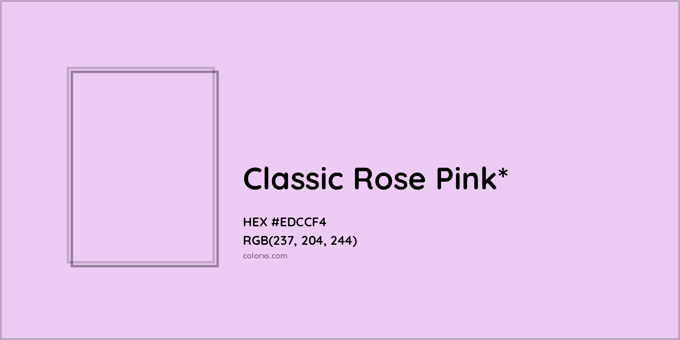 HEX #EDCCF4 Color Name, Color Code, Palettes, Similar Paints, Images
