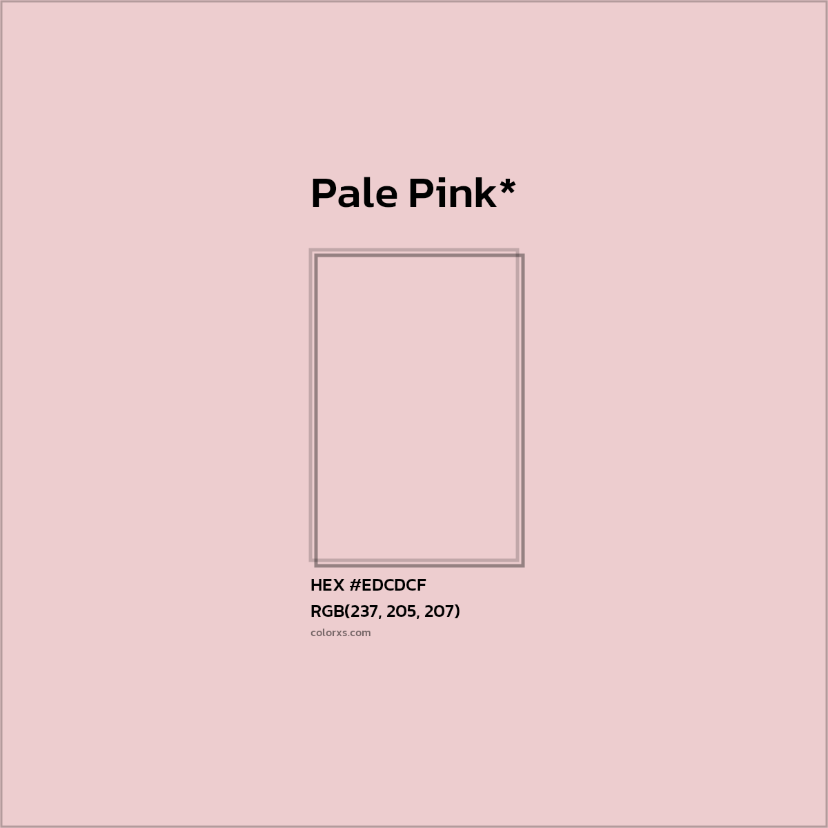 HEX #EDCDCF Color Name, Color Code, Palettes, Similar Paints, Images