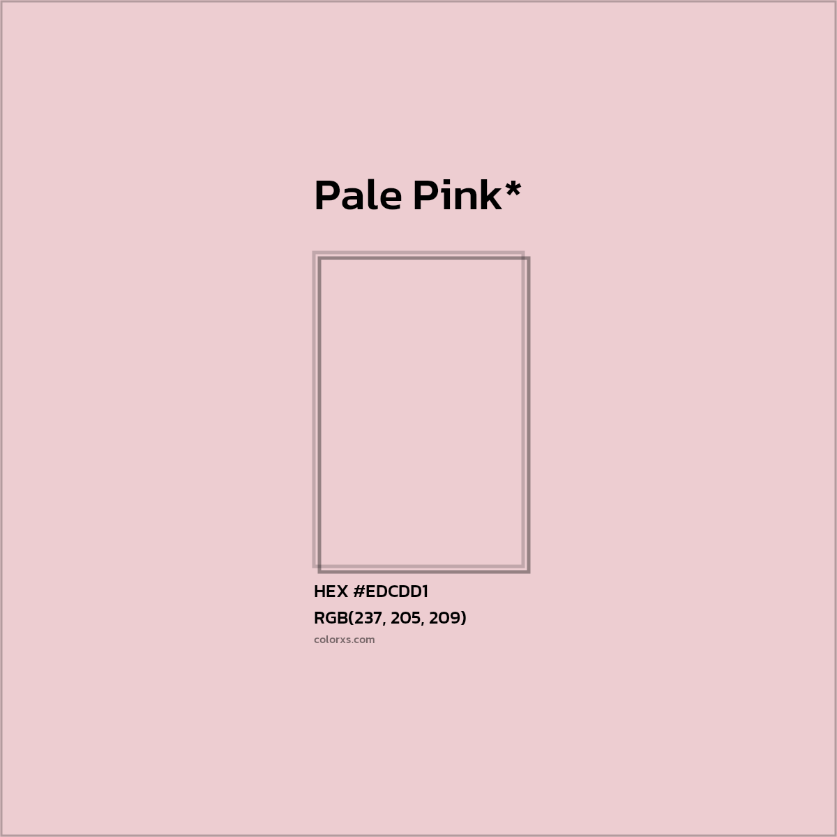 HEX #EDCDD1 Color Name, Color Code, Palettes, Similar Paints, Images