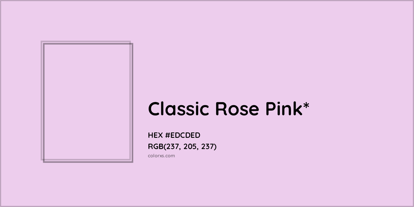 HEX #EDCDED Color Name, Color Code, Palettes, Similar Paints, Images