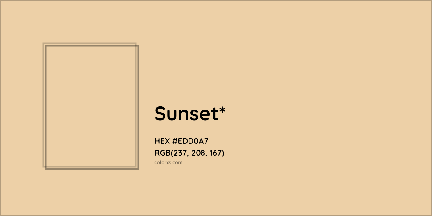 HEX #EDD0A7 Color Name, Color Code, Palettes, Similar Paints, Images