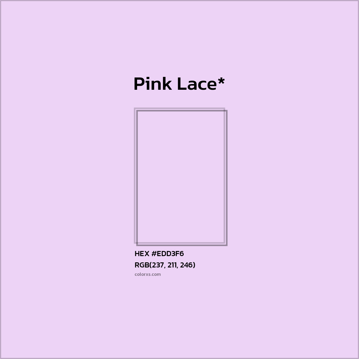 HEX #EDD3F6 Color Name, Color Code, Palettes, Similar Paints, Images