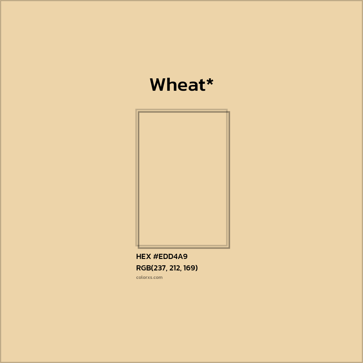 HEX #EDD4A9 Color Name, Color Code, Palettes, Similar Paints, Images
