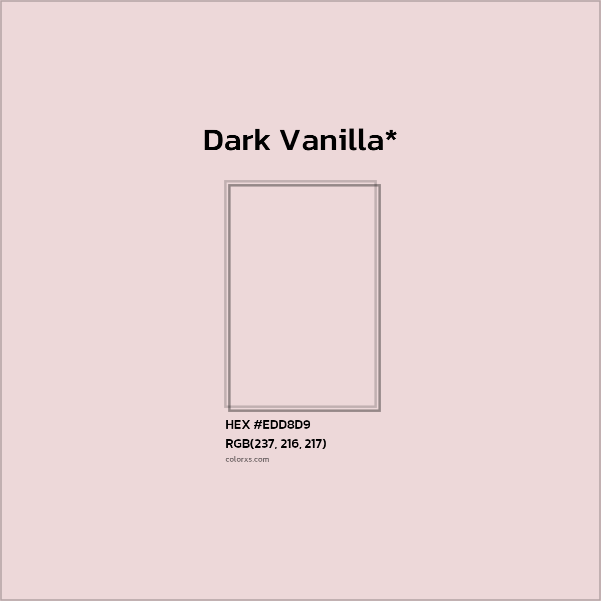 HEX #EDD8D9 Color Name, Color Code, Palettes, Similar Paints, Images
