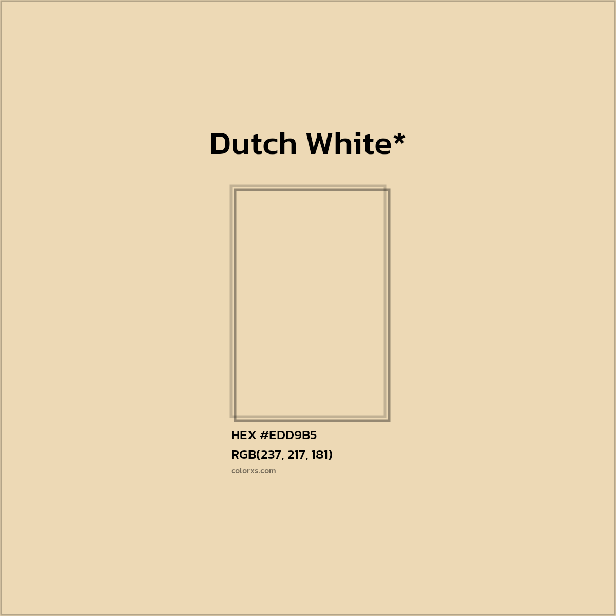 HEX #EDD9B5 Color Name, Color Code, Palettes, Similar Paints, Images