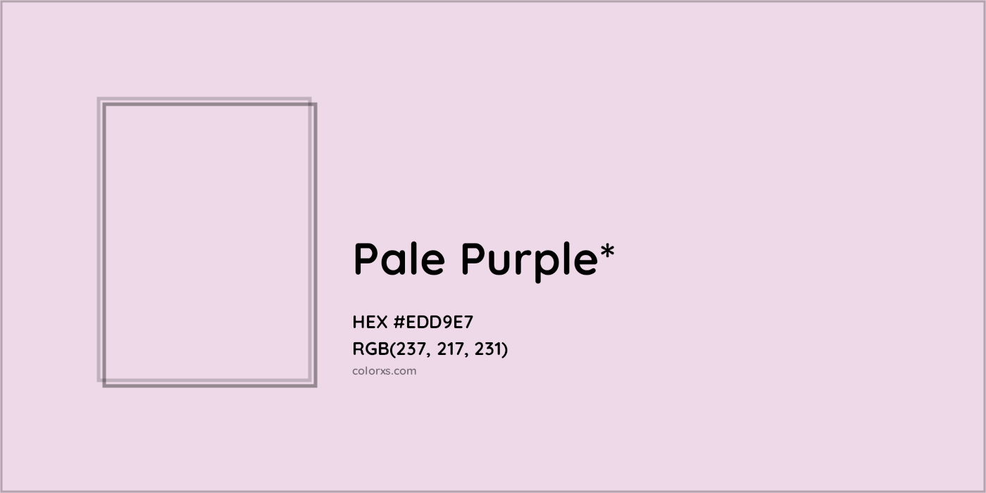 HEX #EDD9E7 Color Name, Color Code, Palettes, Similar Paints, Images