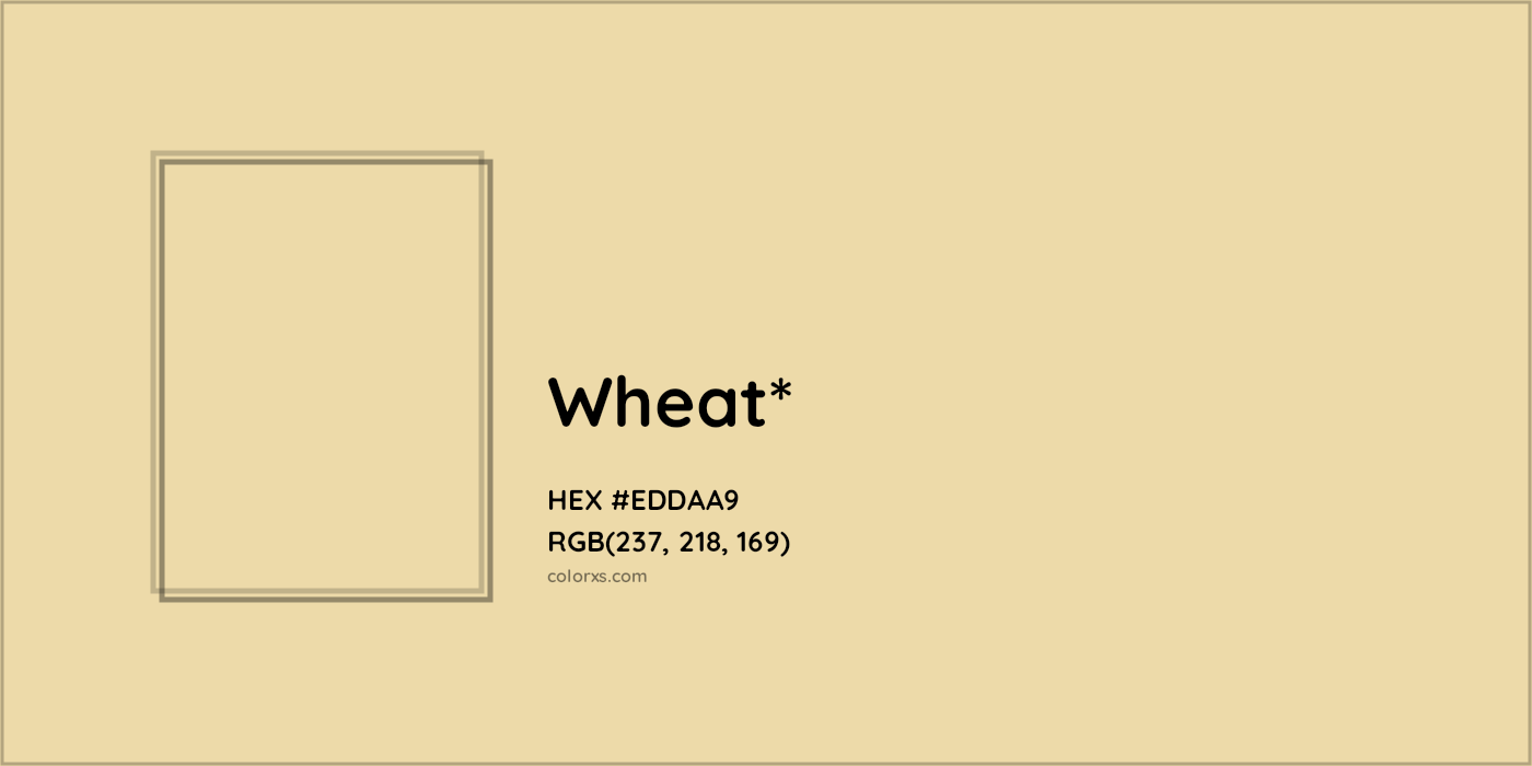 HEX #EDDAA9 Color Name, Color Code, Palettes, Similar Paints, Images