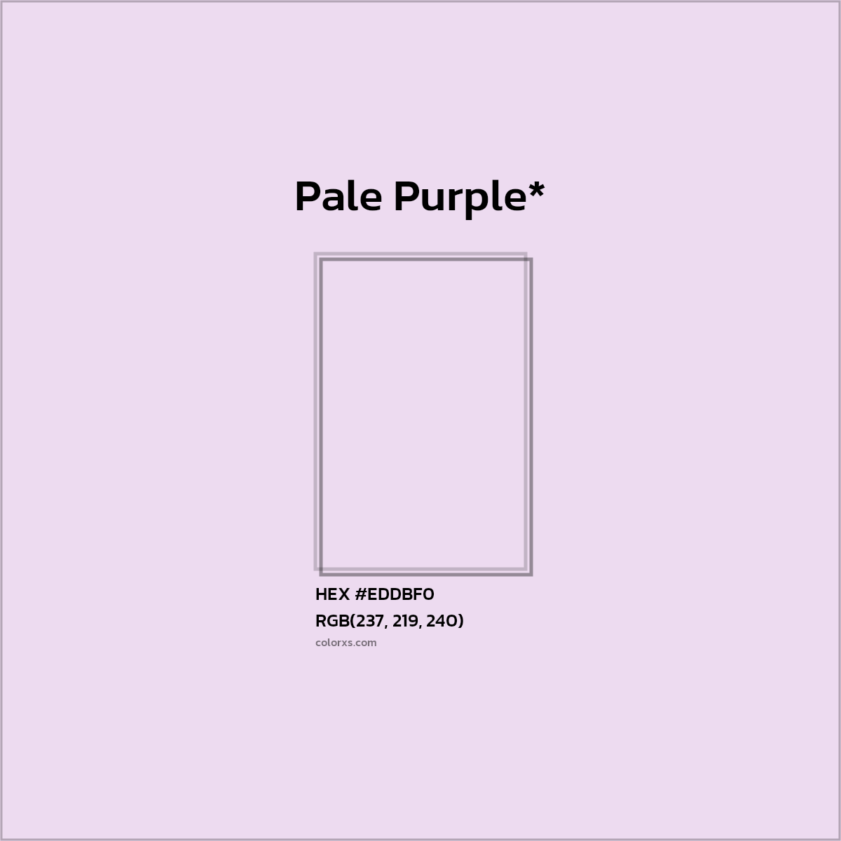 HEX #EDDBF0 Color Name, Color Code, Palettes, Similar Paints, Images