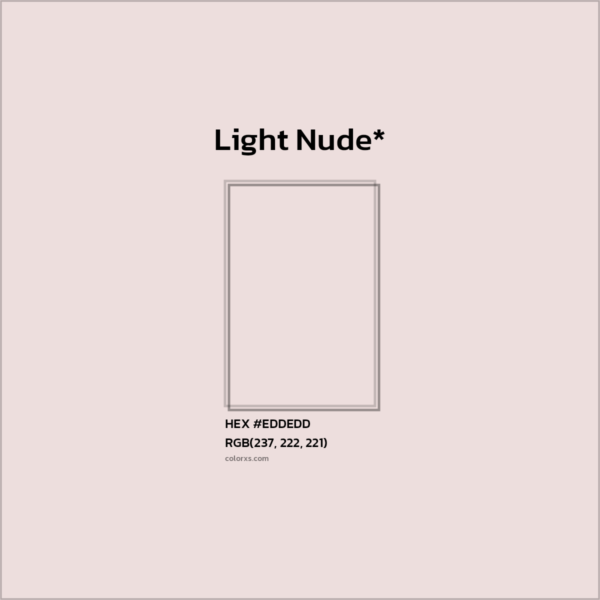 HEX #EDDEDD Color Name, Color Code, Palettes, Similar Paints, Images