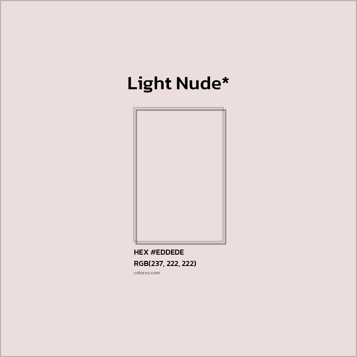 HEX #EDDEDE Color Name, Color Code, Palettes, Similar Paints, Images