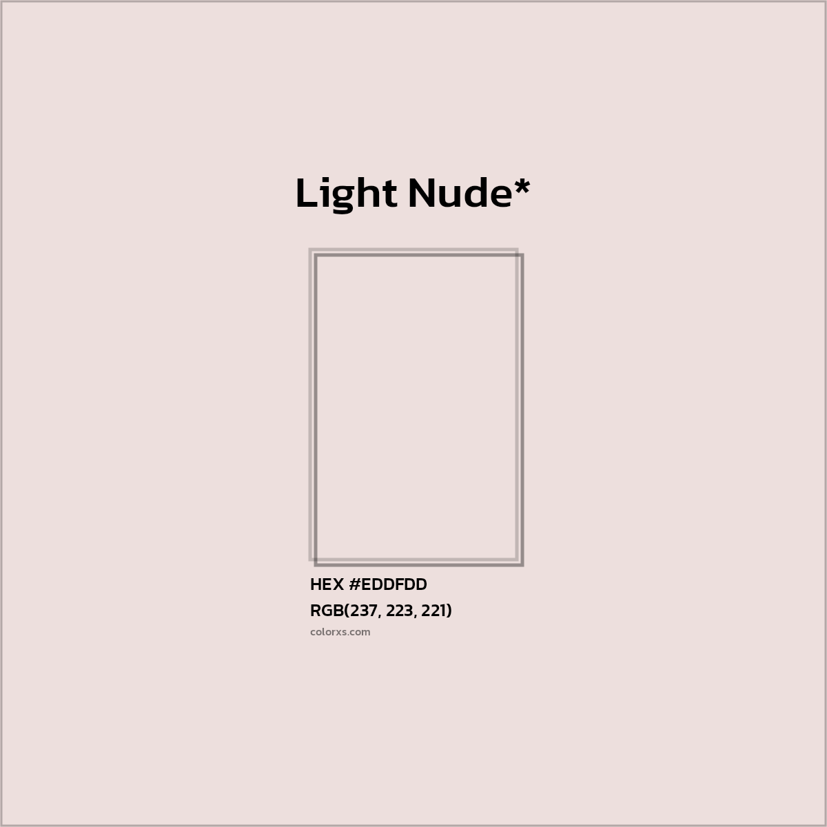 HEX #EDDFDD Color Name, Color Code, Palettes, Similar Paints, Images