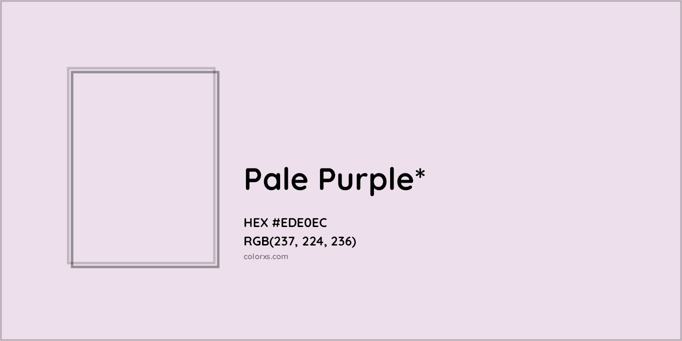 HEX #EDE0EC Color Name, Color Code, Palettes, Similar Paints, Images