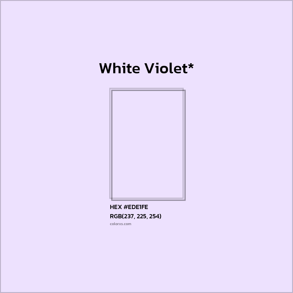 HEX #EDE1FE Color Name, Color Code, Palettes, Similar Paints, Images