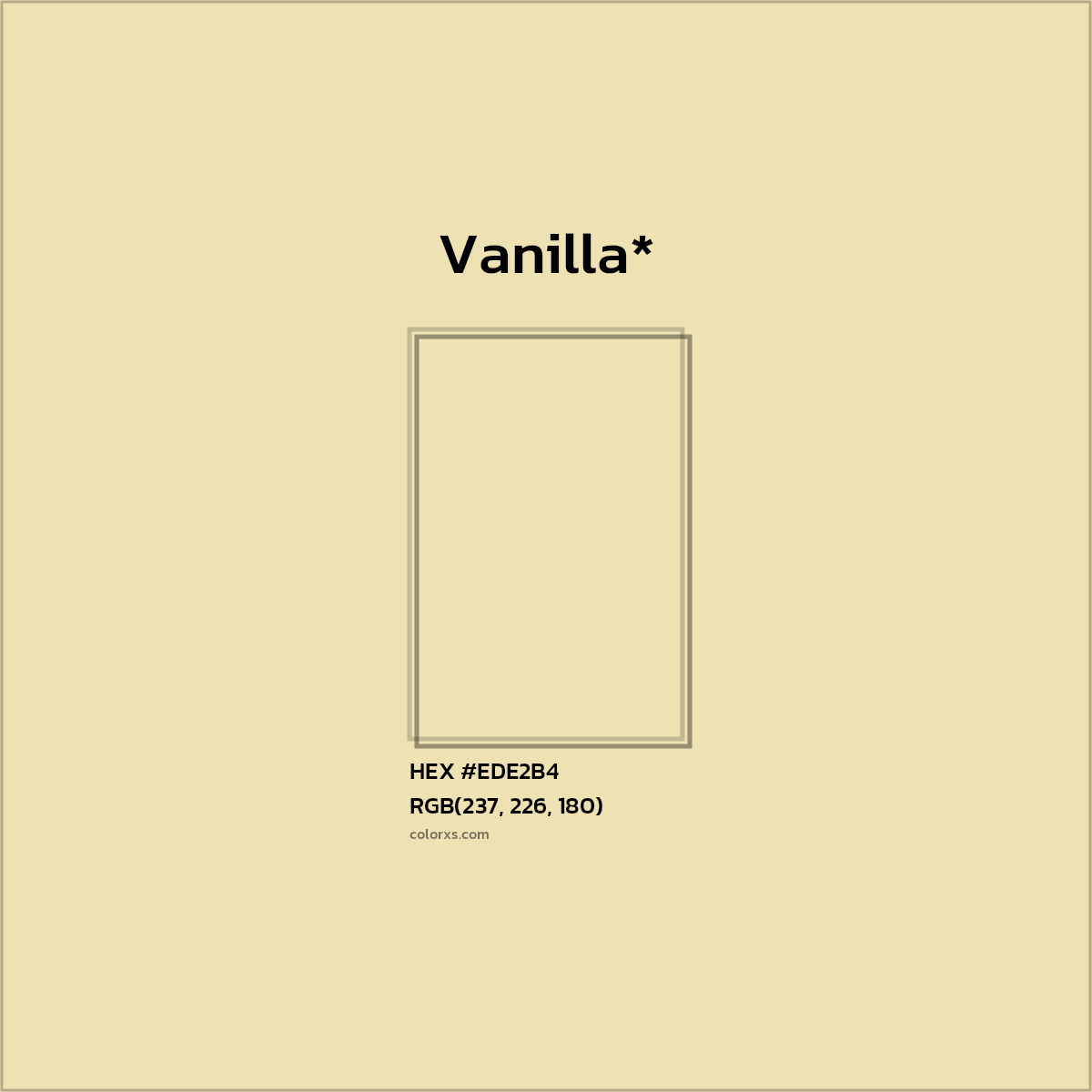 HEX #EDE2B4 Color Name, Color Code, Palettes, Similar Paints, Images