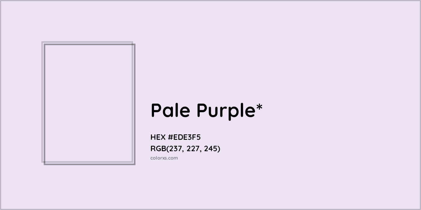 HEX #EDE3F5 Color Name, Color Code, Palettes, Similar Paints, Images