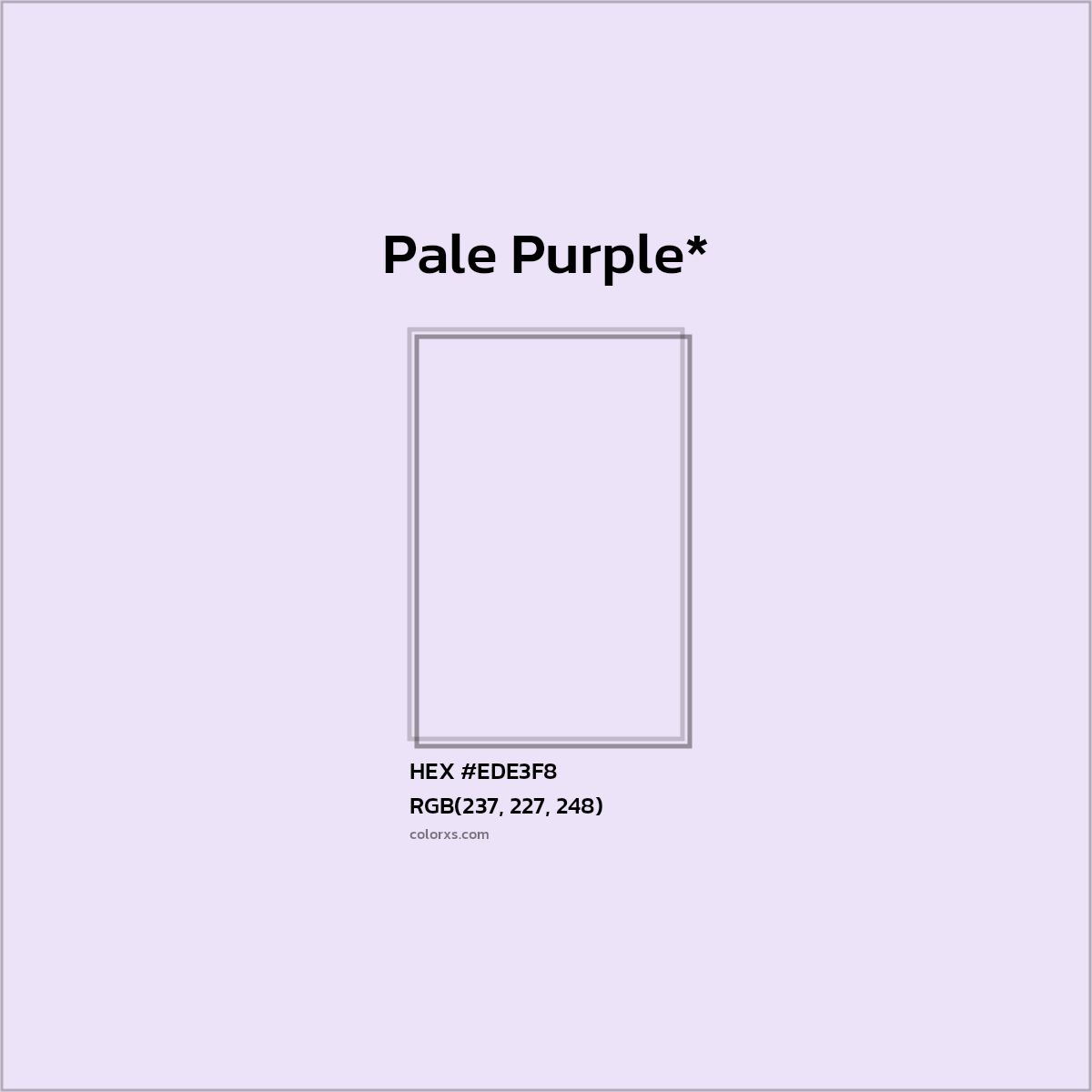 HEX #EDE3F8 Color Name, Color Code, Palettes, Similar Paints, Images