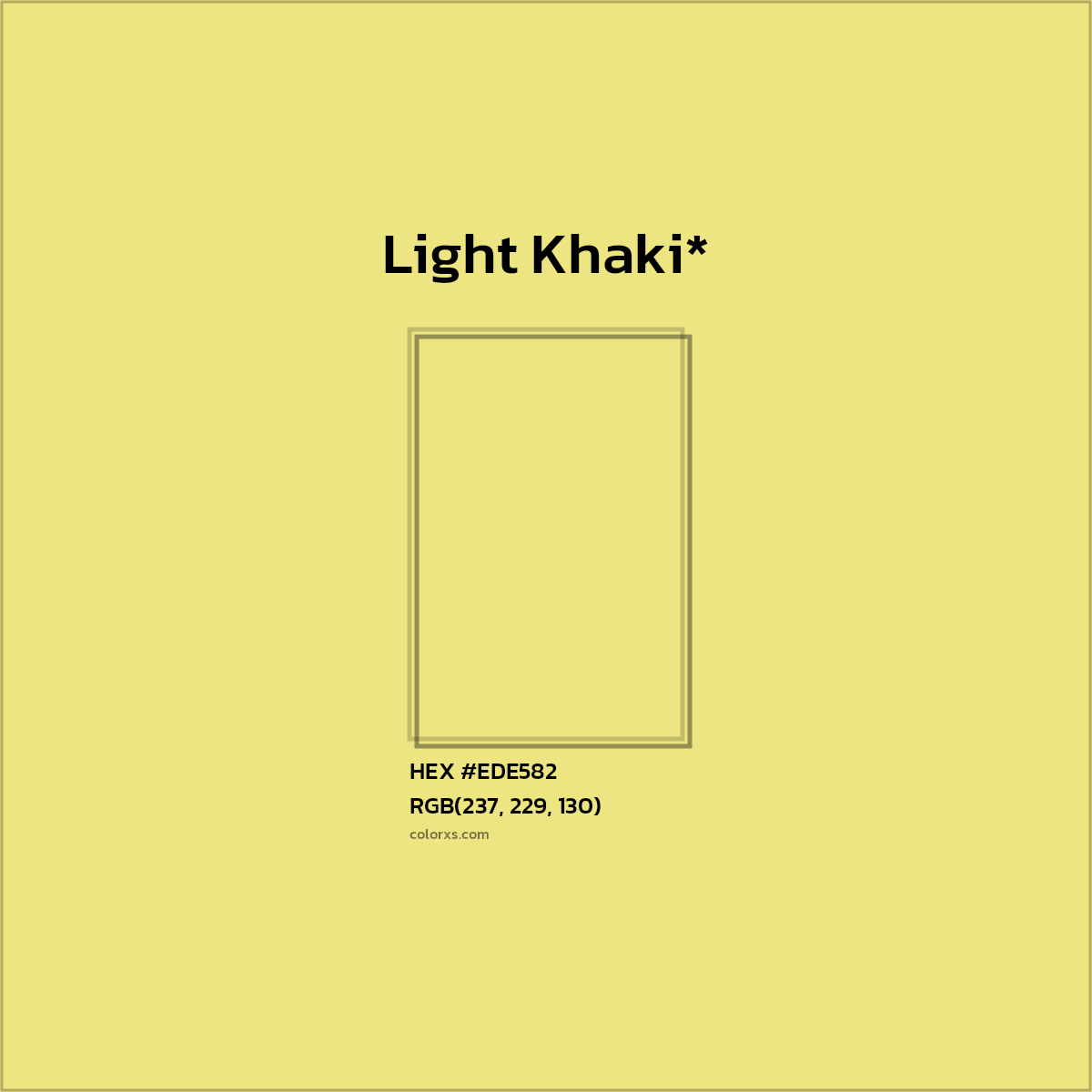 HEX #EDE582 Color Name, Color Code, Palettes, Similar Paints, Images