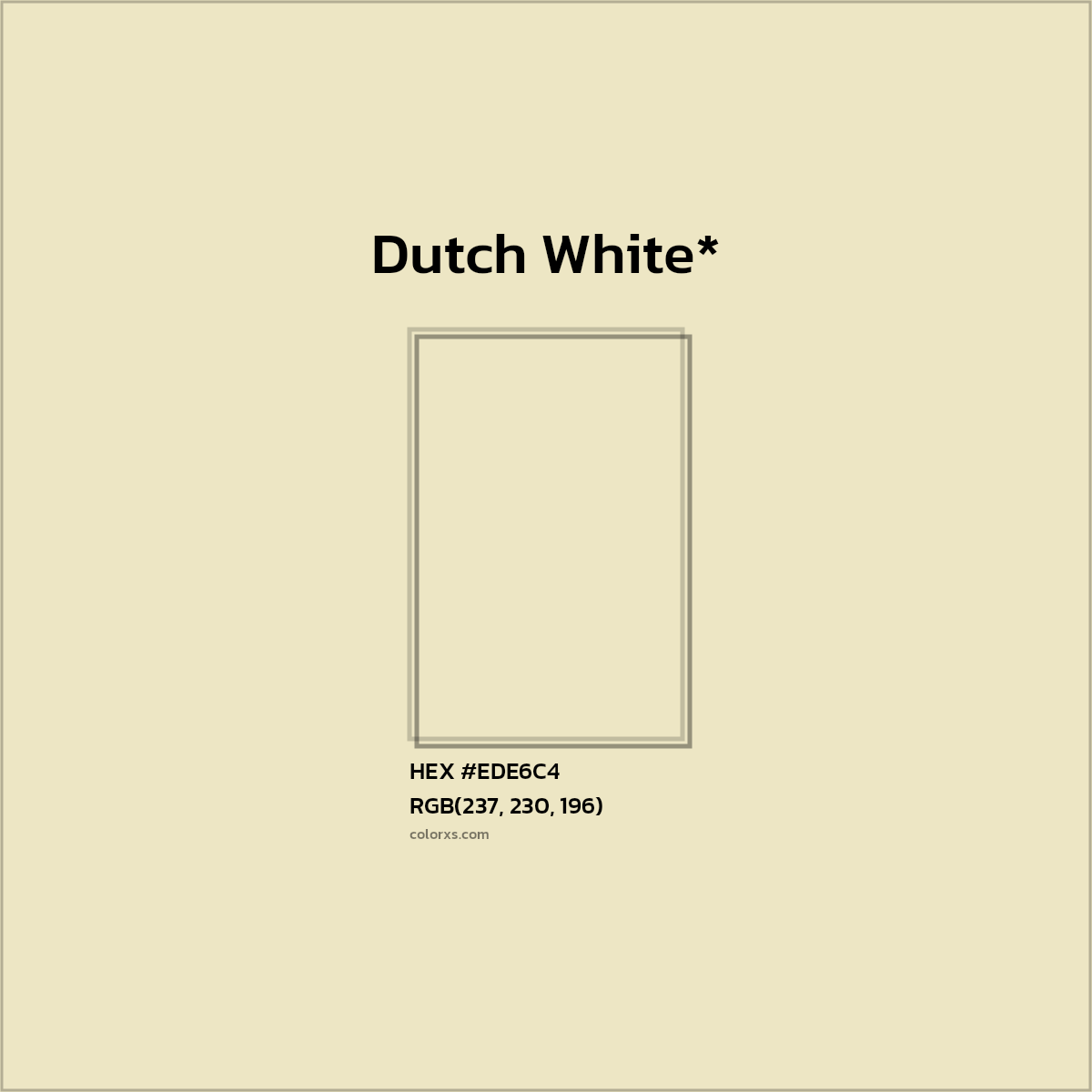 HEX #EDE6C4 Color Name, Color Code, Palettes, Similar Paints, Images