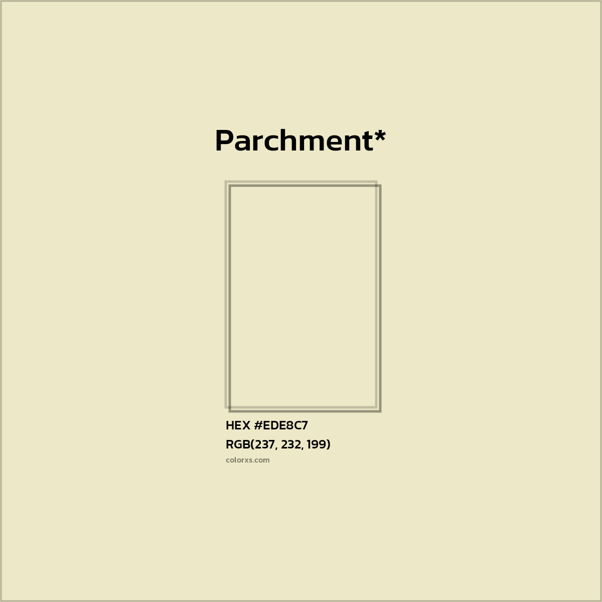 HEX #EDE8C7 Color Name, Color Code, Palettes, Similar Paints, Images