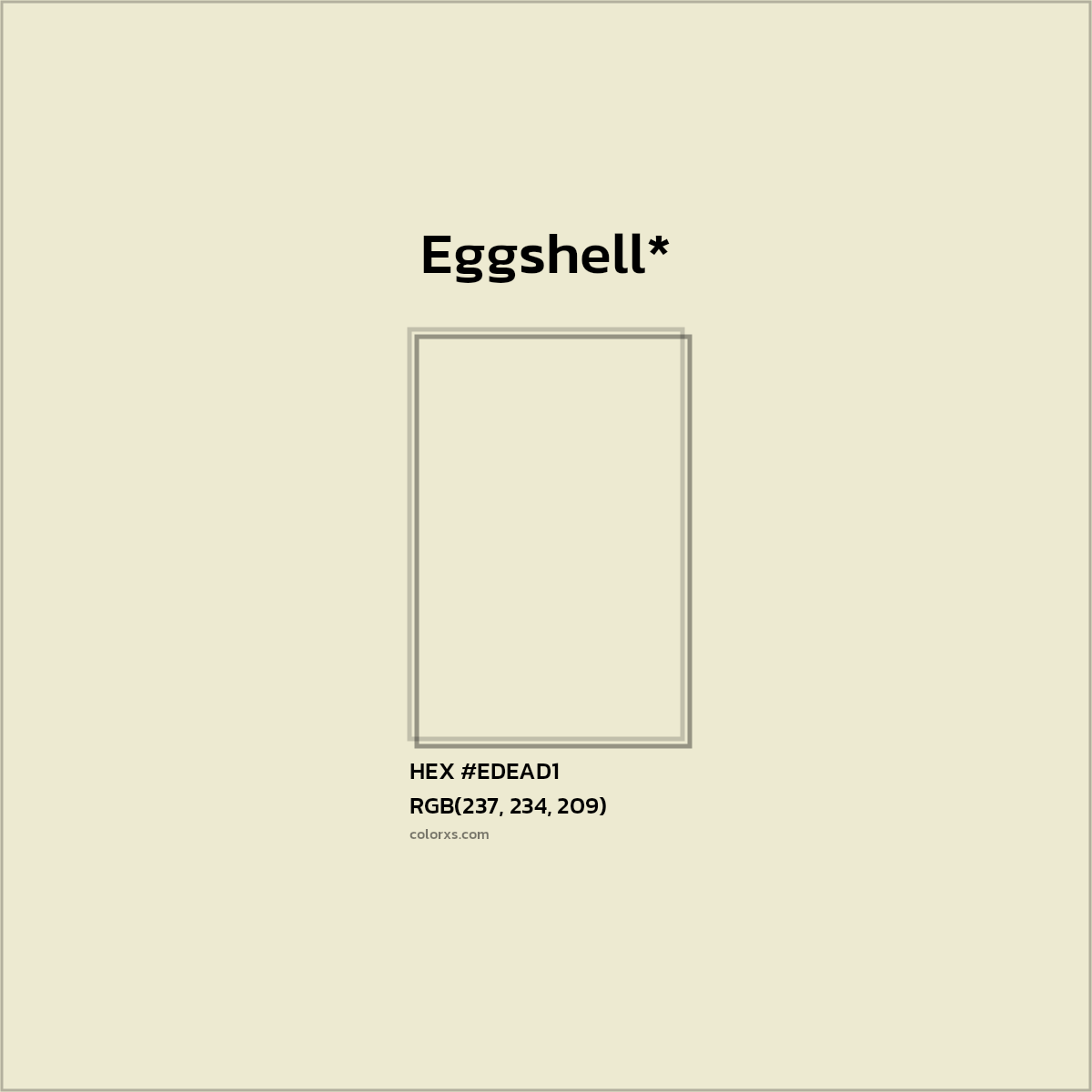 HEX #EDEAD1 Color Name, Color Code, Palettes, Similar Paints, Images