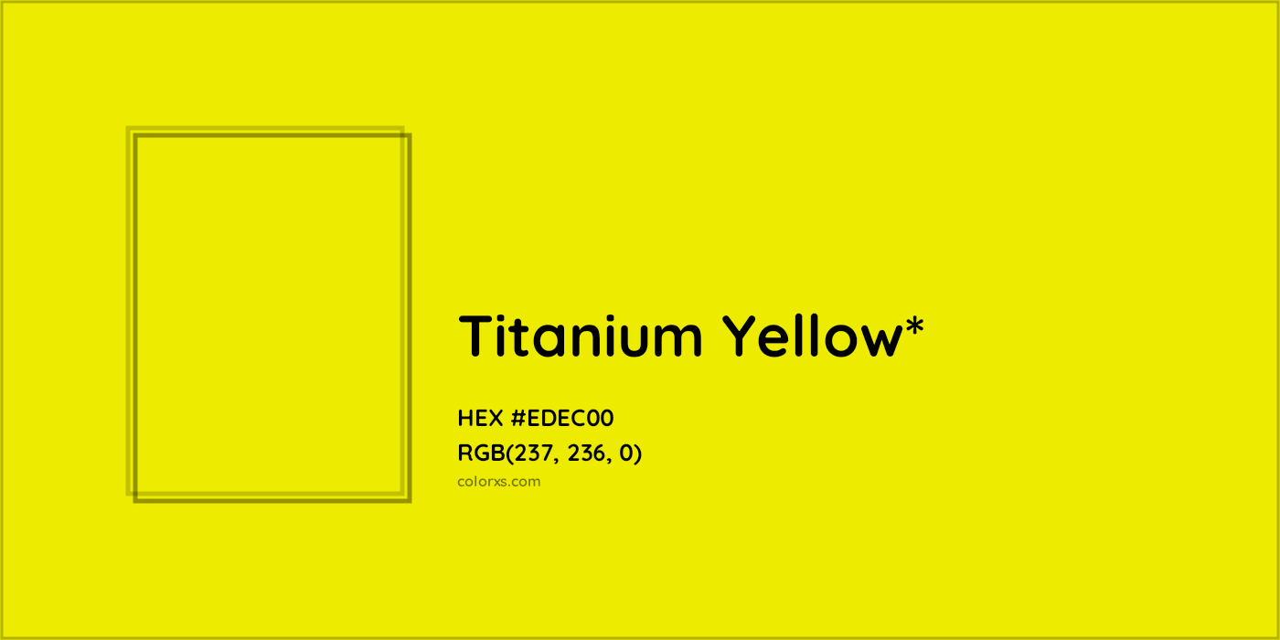 HEX #EDEC00 Color Name, Color Code, Palettes, Similar Paints, Images