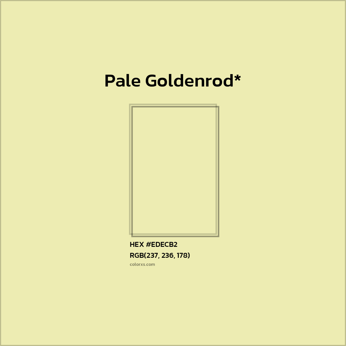 HEX #EDECB2 Color Name, Color Code, Palettes, Similar Paints, Images