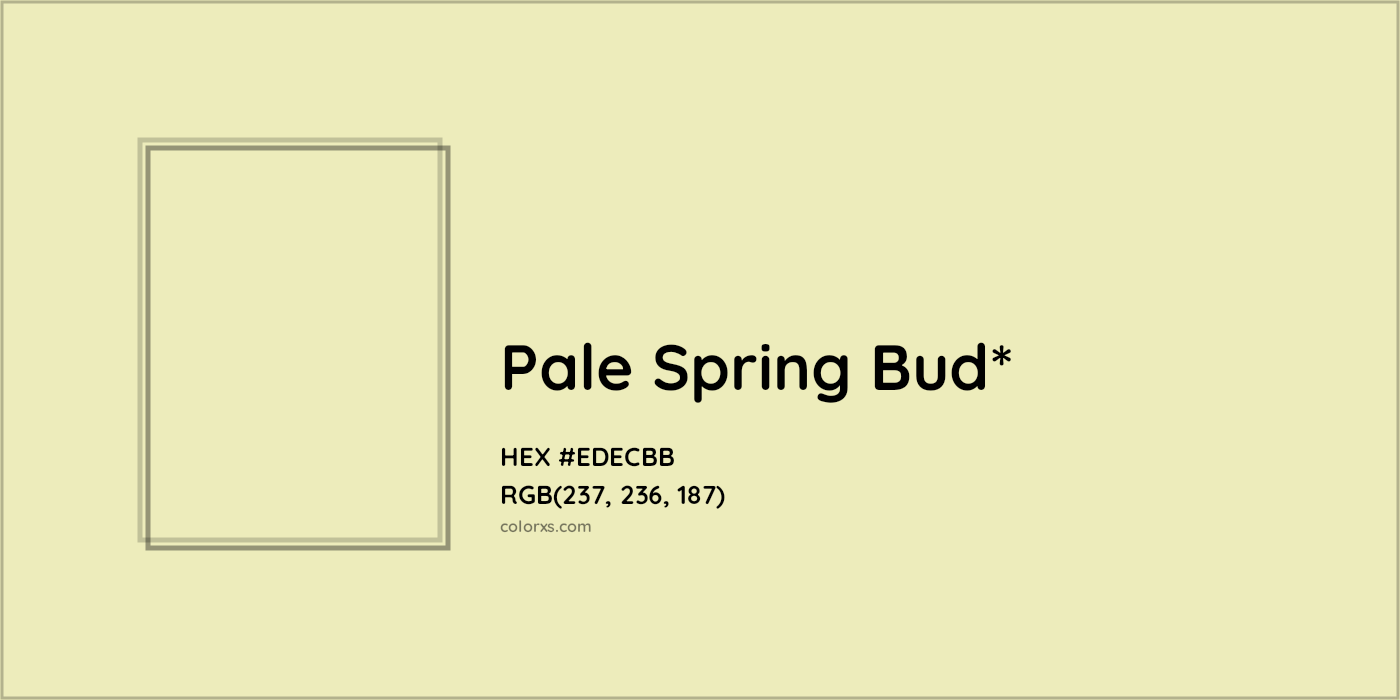 HEX #EDECBB Color Name, Color Code, Palettes, Similar Paints, Images