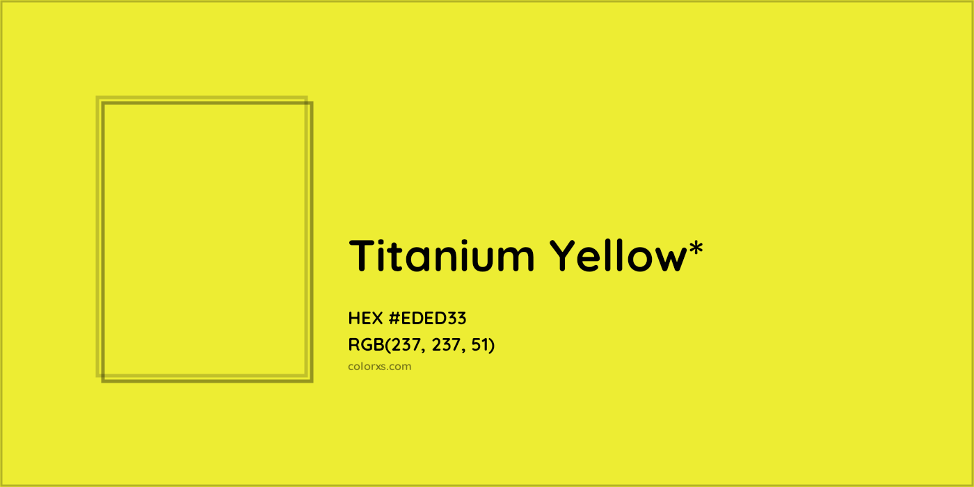 HEX #EDED33 Color Name, Color Code, Palettes, Similar Paints, Images