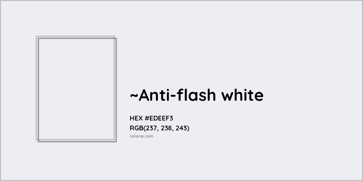 HEX #EDEEF3 Color Name, Color Code, Palettes, Similar Paints, Images
