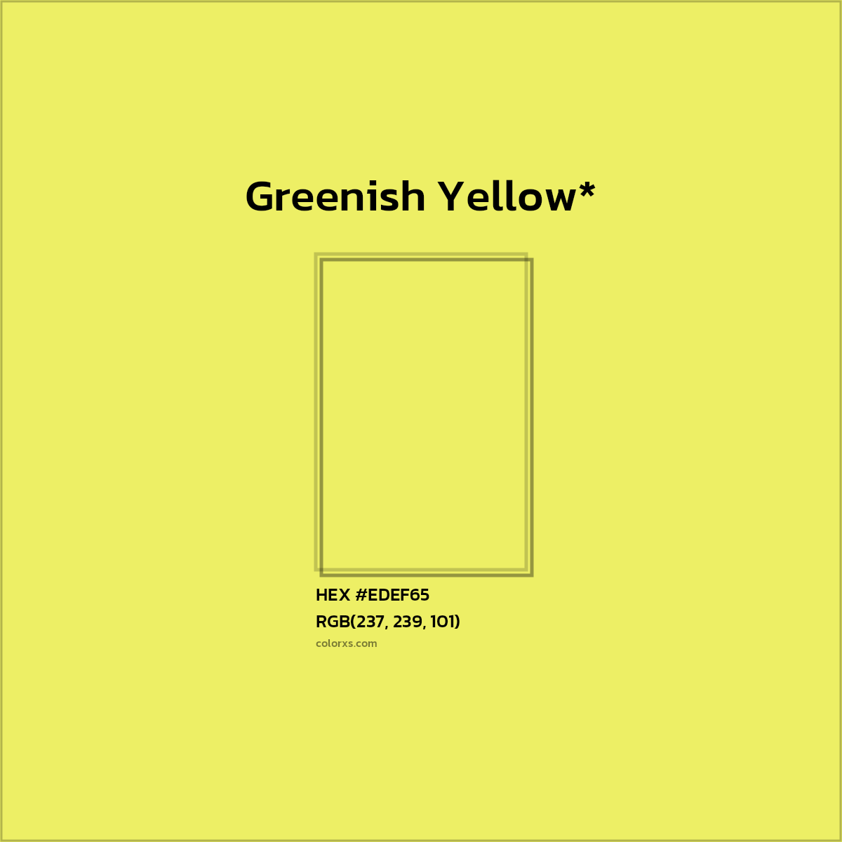 HEX #EDEF65 Color Name, Color Code, Palettes, Similar Paints, Images
