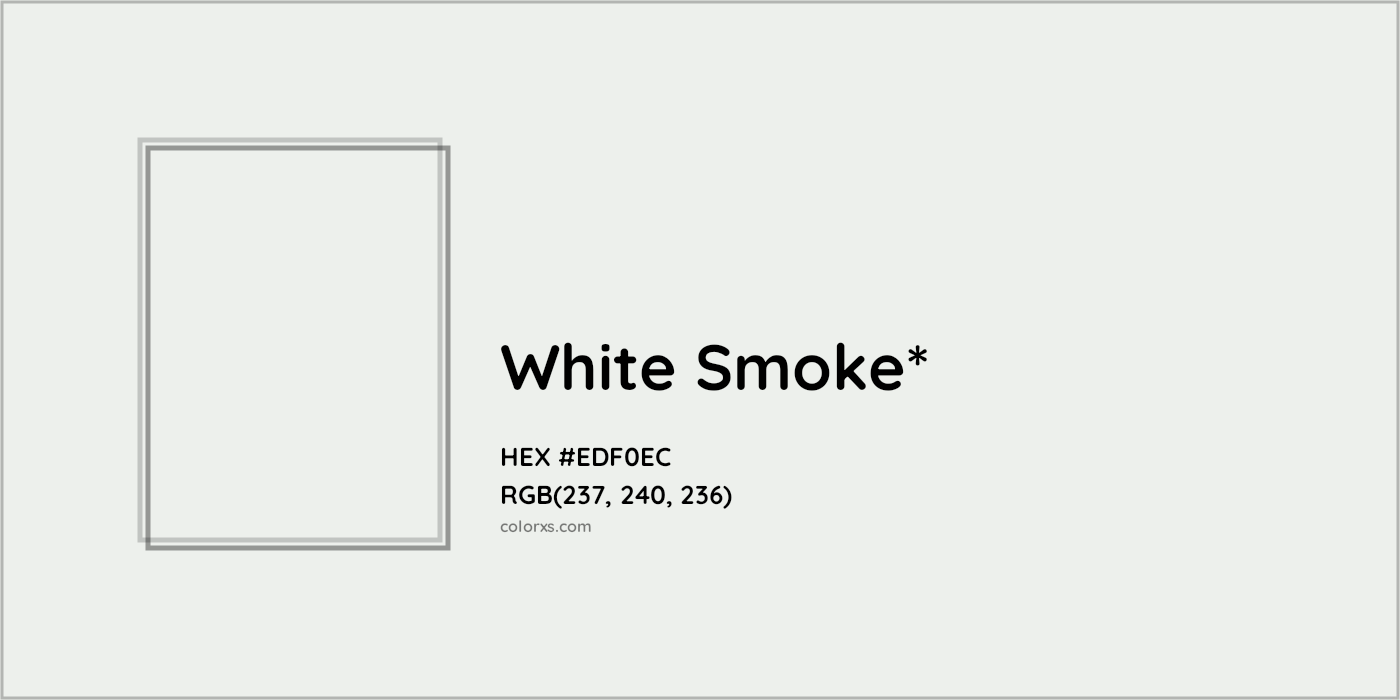 HEX #EDF0EC Color Name, Color Code, Palettes, Similar Paints, Images