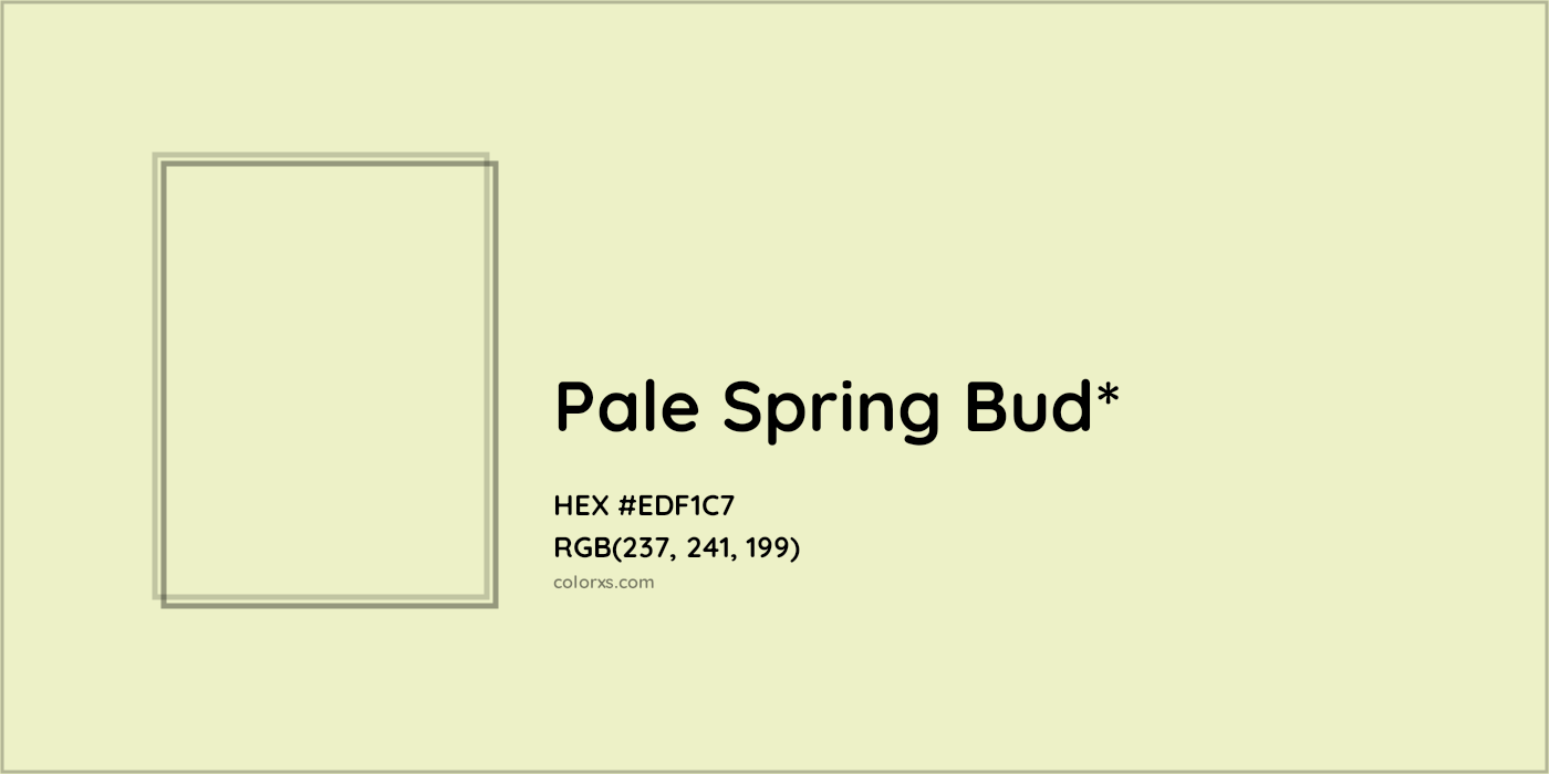 HEX #EDF1C7 Color Name, Color Code, Palettes, Similar Paints, Images