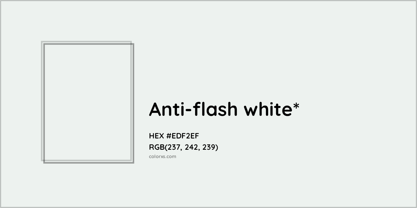 HEX #EDF2EF Color Name, Color Code, Palettes, Similar Paints, Images