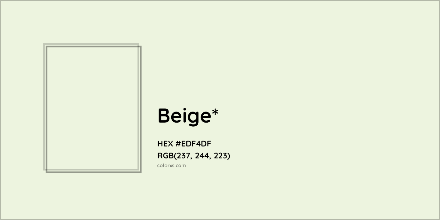 HEX #EDF4DF Color Name, Color Code, Palettes, Similar Paints, Images
