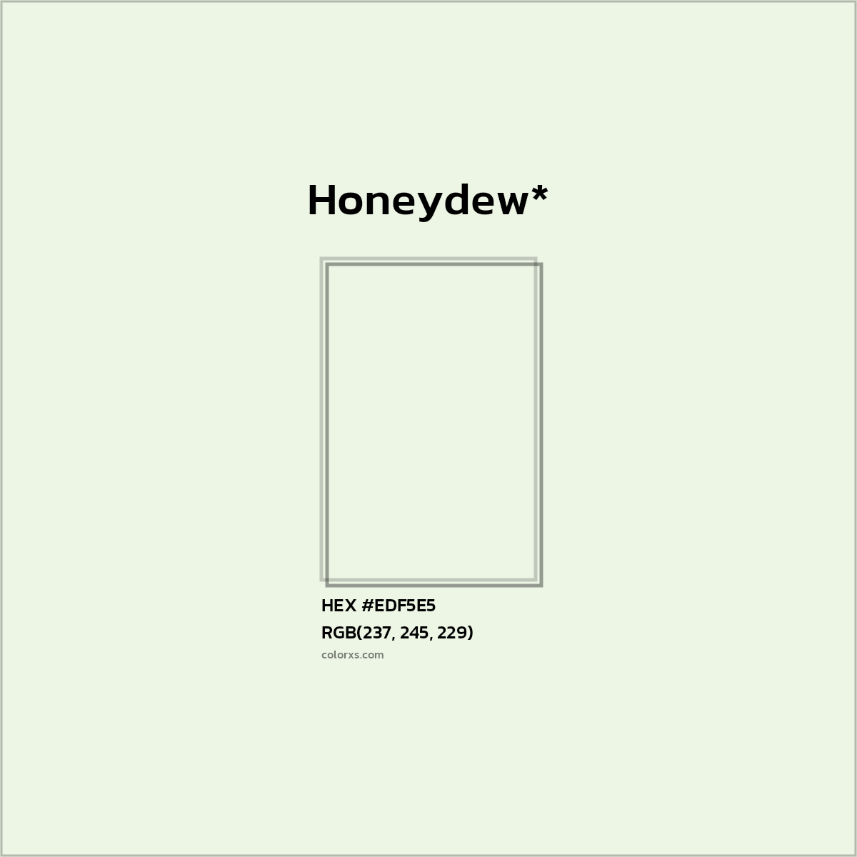 HEX #EDF5E5 Color Name, Color Code, Palettes, Similar Paints, Images